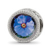 Lex & Lu Sterling Silver Reflections February Flower Bead - Lex & Lu