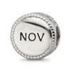 Lex & Lu Sterling Silver Reflections November Flower Bead - 5 - Lex & Lu