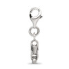 Lex & Lu Sterling Silver Reflections Antiqued Ornate Charm - 2 - Lex & Lu