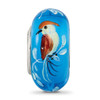 Lex & Lu Sterling Silver Reflections Hand Painted Bird, Blue Glass Bead - 3 - Lex & Lu