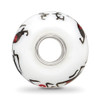 Lex & Lu Sterling Silver Reflections Hand Painted Ghouls, White Glass Bead - 2 - Lex & Lu