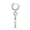 Lex & Lu Sterling Silver Reflections Black Enameled Run Dangle Charm - 2 - Lex & Lu