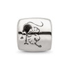 Lex & Lu Sterling Silver Reflections Leo Zodiac Antiqued Bead - 3 - Lex & Lu