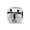 Lex & Lu Sterling Silver Reflections Scorpio Zodiac Antiqued Bead - Lex & Lu