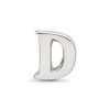 Lex & Lu Sterling Silver Reflections Letter D Bead - 3 - Lex & Lu