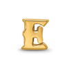 Lex & Lu G/P Sterling Silver Reflections Letter E Bead - 3 - Lex & Lu