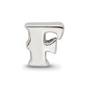 Lex & Lu Sterling Silver Reflections Letter F Bead - 3 - Lex & Lu