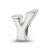 Lex & Lu Sterling Silver Reflections Letter Y Bead - Lex & Lu