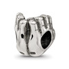 Lex & Lu Sterling Silver Reflections World in Hands Bead - 5 - Lex & Lu