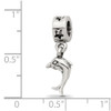 Lex & Lu Sterling Silver Reflections Dolphin Dangle Bead - 4 - Lex & Lu