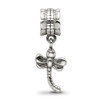 Lex & Lu Sterling Silver Reflections Dragonfly Dangle Bead LAL6593 - 5 - Lex & Lu