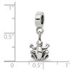 Lex & Lu Sterling Silver Reflections Frog Dangle Bead - 4 - Lex & Lu