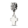 Lex & Lu Sterling Silver Reflections Cross Ash Dangle Bead - Lex & Lu