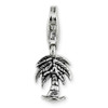 Lex & Lu Sterling Silver Reflections Palm Tree Click-on for Bead - 6 - Lex & Lu