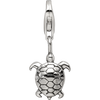 Lex & Lu Sterling Silver Reflections Turtle Click-on for Bead - 3 - Lex & Lu