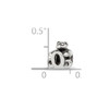 Lex & Lu Sterling Silver Reflections Small Letter O Bead - 5 - Lex & Lu