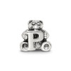 Lex & Lu Sterling Silver Reflections Small Letter P Bead - 3 - Lex & Lu