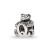 Lex & Lu Sterling Silver Reflections Small Letter Q Bead - Lex & Lu