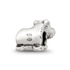 Lex & Lu Sterling Silver Reflections Rhino Bead - 6 - Lex & Lu