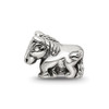 Lex & Lu Sterling Silver Reflections Horse Bead - 3 - Lex & Lu