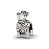 Lex & Lu Sterling Silver Reflections Small Giraffe Bead - Lex & Lu