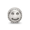Lex & Lu Sterling Silver Reflections Small Smiley Face Bead - 3 - Lex & Lu
