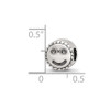 Lex & Lu Sterling Silver Reflections Small Smiley Face Bead - 5 - Lex & Lu