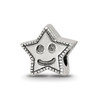 Lex & Lu Sterling Silver Reflections Smiley Star Bead - Lex & Lu