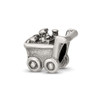 Lex & Lu Sterling Silver Reflections Shopping Cart Bead - Lex & Lu