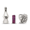 Lex & Lu Sterling Silver Reflections Wine Country Boxed Bead Set - 3 - Lex & Lu