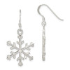 Lex & Lu Sterling Silver Snowflake Dangle Earrings LAL22414 - Lex & Lu