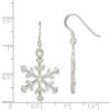 Lex & Lu Sterling Silver Snowflake Dangle Earrings LAL22414 - 4 - Lex & Lu