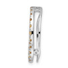 Lex & Lu Sterling Silver Stackable Expressions Medium Polished Citrine Chain Slide - 2 - Lex & Lu