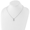 Lex & Lu Sterling Silver White Ice .03ct. Diamond Crossover Necklace - 4 - Lex & Lu