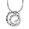 Lex & Lu Sterling Silver White Ice Diamond Necklace LAL13467 - Lex & Lu