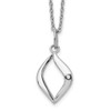 Lex & Lu Sterling Silver White Ice Diamond Necklace LAL13477 - Lex & Lu