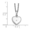 Lex & Lu Sterling Silver White Ice Diamond Heart Necklace LAL13536 - 3 - Lex & Lu