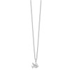 Lex & Lu Sterling Silver White Ice Diamond Dove Necklace - 2 - Lex & Lu