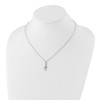 Lex & Lu Sterling Silver White Ice Diamond Musical Necklace - 4 - Lex & Lu