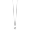 Lex & Lu Sterling Silver White Ice Diamond Clover Necklace - 2 - Lex & Lu