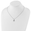 Lex & Lu Sterling Silver White Ice Diamond Clover Necklace - 4 - Lex & Lu