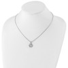 Lex & Lu Sterling Silver White Ice Diamond Flower Necklace - 4 - Lex & Lu