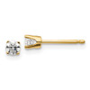 Lex & Lu 14k Yellow Gold .20ct. I2 K-L Diamond Stud Push-on Post Earrings - Lex & Lu