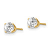 Lex & Lu 14k Yellow Gold .60ct. I2 K-L Diamond Stud Push-on Post Earrings - 2 - Lex & Lu