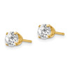 Lex & Lu 14k Yellow Gold .95ct. I2 K-L Diamond Stud Push-on Post Earrings - 2 - Lex & Lu