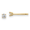 Lex & Lu 14k Yellow Gold .10ct. I1 J-K Diamond Stud Push-on Post Earrings - Lex & Lu