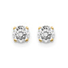 Lex & Lu 14k Yellow Gold .60ct. I1 J-K Diamond Stud Push-on Post Earrings - 3 - Lex & Lu