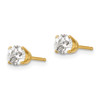 Lex & Lu 14k Yellow Gold .75ct. I1 J-K Diamond Stud Push-on Post Earrings - 2 - Lex & Lu