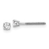 Lex & Lu 14k White Gold .15ct SI3 G-I Diamond Stud Thread on/off Post Earrings - Lex & Lu