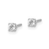 Lex & Lu 14k White Gold .15ct VS2/SI1 G-I Diamond Stud Thread on/off Post Earrings - 2 - Lex & Lu